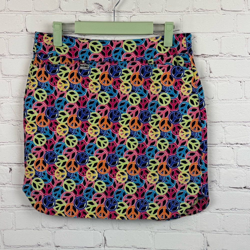 Lulu B Peace Sign Golf/Pickle Ball Skort Size 6